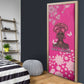 African Women Door Cover Black Beautiful Brave and Bressed - Pink Color