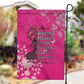 African Women Black Beautiful Brave and Bressed - Pink Color Garden Flag - African Pride
