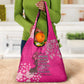 African Women Black Beautiful Brave and Bressed - Pink Color Grocery Bag - African Pride