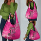 African Women Black Beautiful Brave and Bressed - Pink Color Grocery Bag - African Pride