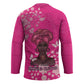 African Women Hockey Jersey Black Beautiful Brave and Bressed - Pink Color