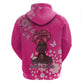 African Women Black Beautiful Brave and Bressed - Pink Color Hoodie - African Pride