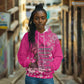 African Women Black Beautiful Brave and Bressed - Pink Color Hoodie - African Pride