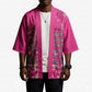 African Women Kimono Black Beautiful Brave and Bressed - Pink Color