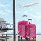 African Women Black Beautiful Brave and Bressed - Pink Color Luggage Cover - African Pride