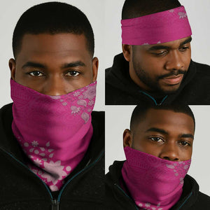African Women Black Beautiful Brave and Bressed - Pink Color Neck Gaiter - African Pride