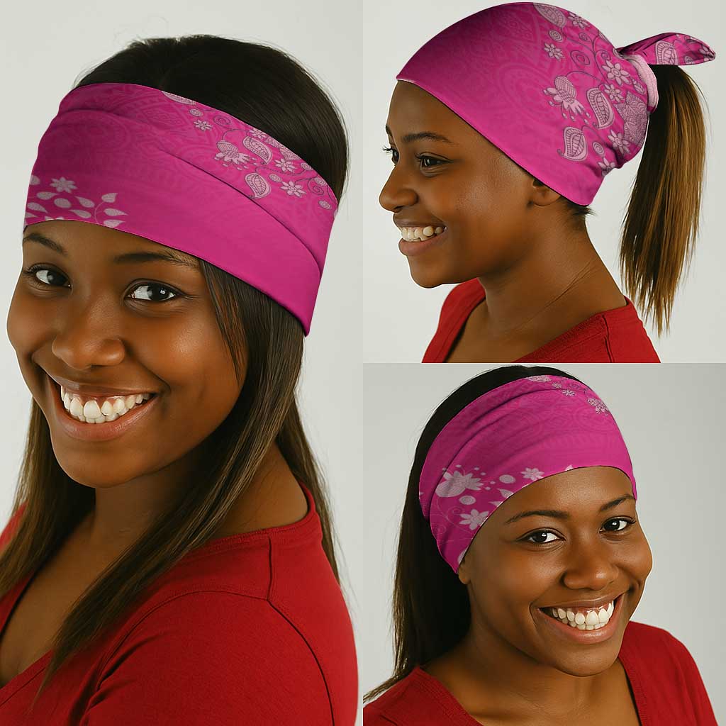 African Women Black Beautiful Brave and Bressed - Pink Color Neck Gaiter - African Pride