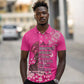 African Women Black Beautiful Brave and Bressed - Pink Color Polo Shirt - African Pride