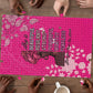 African Women Puzzle Black Beautiful Brave and Bressed - Pink Color