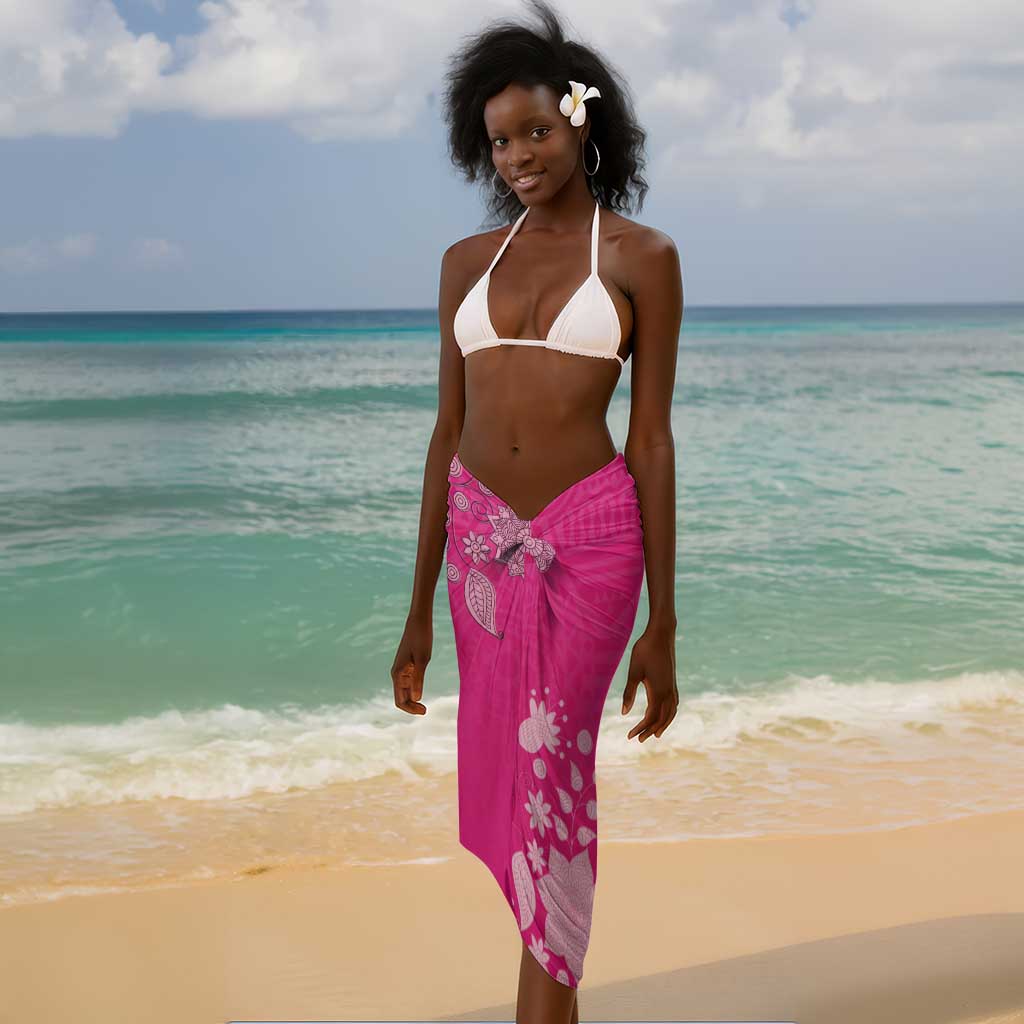 African Women Black Beautiful Brave and Bressed - Pink Color Sarong - African Pride
