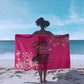 African Women Black Beautiful Brave and Bressed - Pink Color Sarong - African Pride