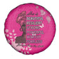 African Women Black Beautiful Brave and Bressed - Pink Color Spare Tire Cover - African Pride