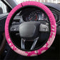 African Women Black Beautiful Brave and Bressed - Pink Color Steering Wheel Cover - African Pride