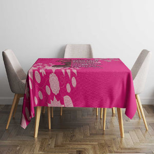 African Women Black Beautiful Brave and Bressed - Pink Color Tablecloth - African Pride