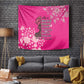 African Women Black Beautiful Brave and Bressed - Pink Color Tapestry - African Pride