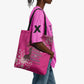 African Women Tote Bag Black Beautiful Brave and Bressed - Pink Color