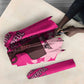 African Women Umbrella Black Beautiful Brave and Bressed - Pink Color