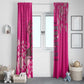 African Women Black Beautiful Brave and Bressed - Pink Color Window Curtain - African Pride