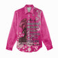 African Women Black Beautiful Brave and Bressed - Pink Color Women Casual Shirt - African Pride