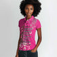 African Women Black Beautiful Brave and Bressed - Pink Color Women Polo Shirt - African Pride
