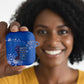 African Women AirPods Case Black Beautiful Brave and Bressed - Blue Color
