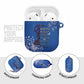 African Women AirPods Case Black Beautiful Brave and Bressed - Blue Color