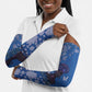 African Women Arm Sleeves Black Beautiful Brave and Bressed - Blue Color