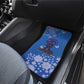 African Women Black Beautiful Brave and Bressed - Blue Color Car Mats - African Pride