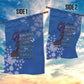 African Women Black Beautiful Brave and Bressed - Blue Color Garden Flag - African Pride