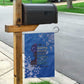 African Women Black Beautiful Brave and Bressed - Blue Color Garden Flag - African Pride