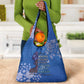 African Women Black Beautiful Brave and Bressed - Blue Color Grocery Bag - African Pride