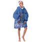 African Women Black Beautiful Brave and Bressed - Blue Color Kid Wearable Blanket Hoodie - African Pride