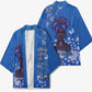 African Women Kimono Black Beautiful Brave and Bressed - Blue Color