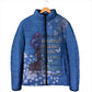 African Women Padded Jacket Black Beautiful Brave and Bressed - Blue Color