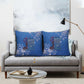 African Women Pillow Cover Black Beautiful Brave and Bressed - Blue Color