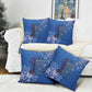 African Women Pillow Cover Black Beautiful Brave and Bressed - Blue Color