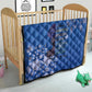 African Women Black Beautiful Brave and Bressed - Blue Color Quilt - African Pride