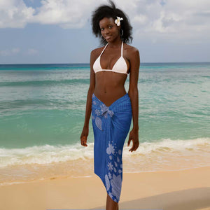 African Women Black Beautiful Brave and Bressed - Blue Color Sarong - African Pride