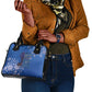 African Women Black Beautiful Brave and Bressed - Blue Color Shoulder Handbag - African Pride