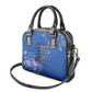 African Women Black Beautiful Brave and Bressed - Blue Color Shoulder Handbag - African Pride