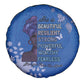 African Women Black Beautiful Brave and Bressed - Blue Color Spare Tire Cover - African Pride
