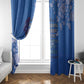 African Women Black Beautiful Brave and Bressed - Blue Color Window Curtain - African Pride