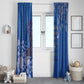 African Women Black Beautiful Brave and Bressed - Blue Color Window Curtain - African Pride