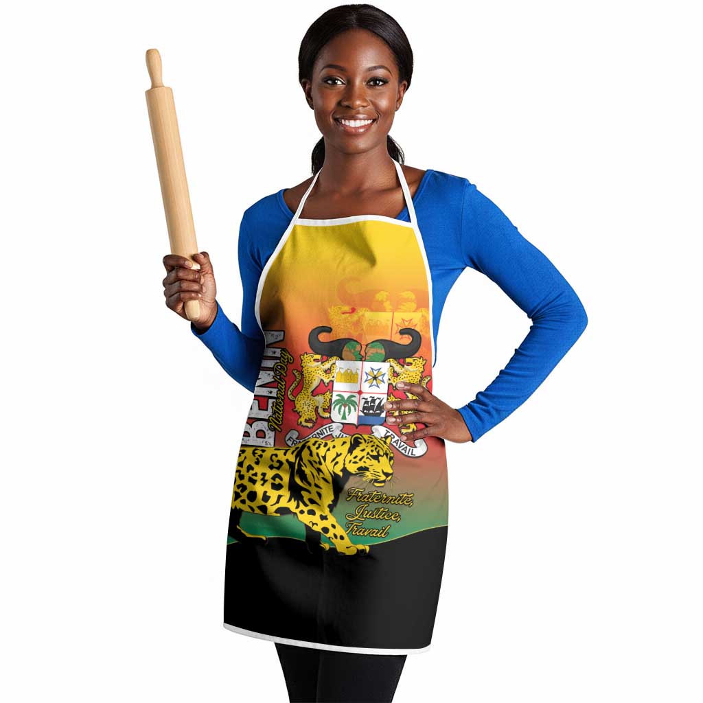 Benin National Day Apron Leopard With Coat Of Arms