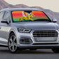 Benin National Day Auto Sun Shade Leopard With Coat Of Arms