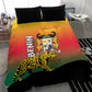 Benin National Day Bedding Set Leopard With Coat Of Arms - African Pride