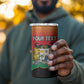 Personalized Benin National Day 4 in 1 Can Cooler Tumbler Leopard With Coat Of Arms - African Pride