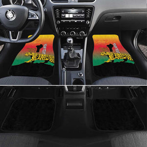 Benin National Day Car Mats Leopard With Coat Of Arms - African Pride