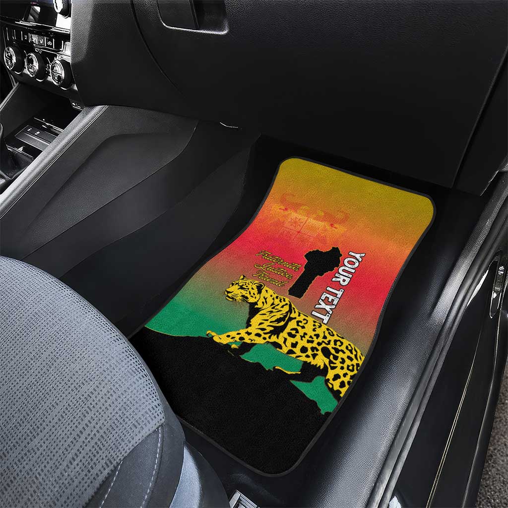 Benin National Day Car Mats Leopard With Coat Of Arms - African Pride