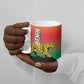 Personalized Benin National Day Ceramic Mug Leopard With Coat Of Arms
